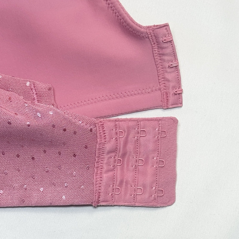 Wacoal Back Appeal Full Coverage Wire Free Bra 40DDD Pink 852303 Comfort - Picture 3 of 5